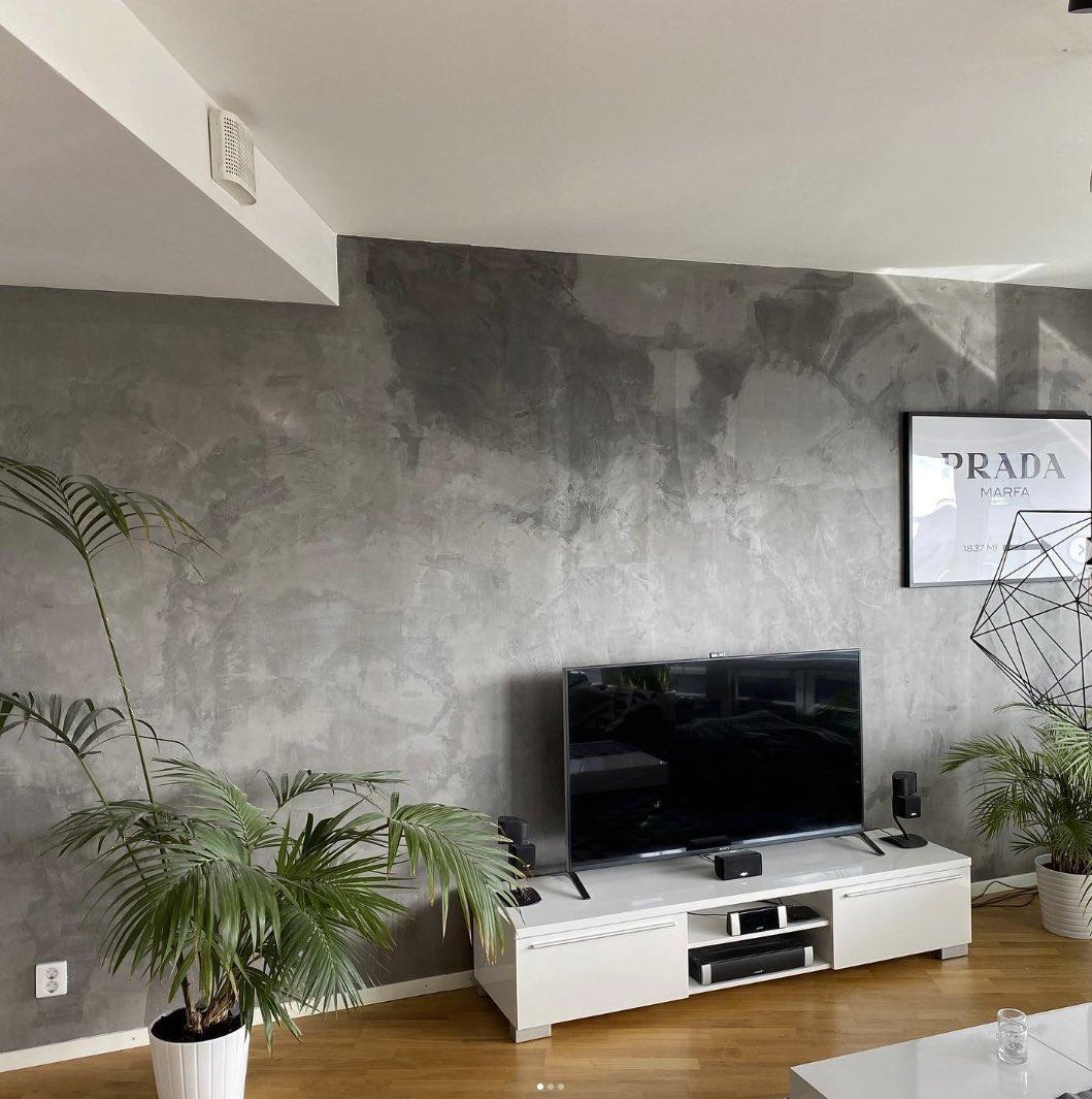 Microcement vägg